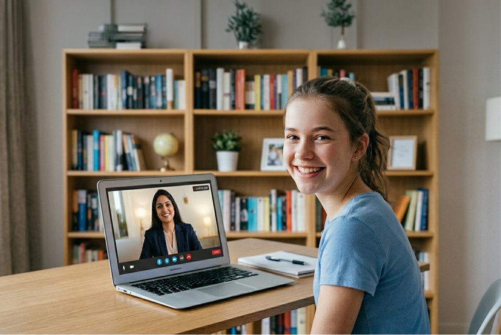Students learning online with Concept Tutors